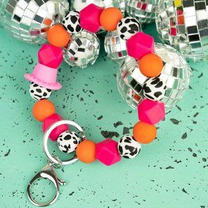 Beaded Bracelet Keychain